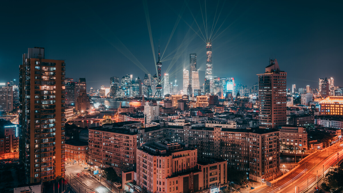 上海城市夜景&陆家嘴射灯 - photo记 - 图虫